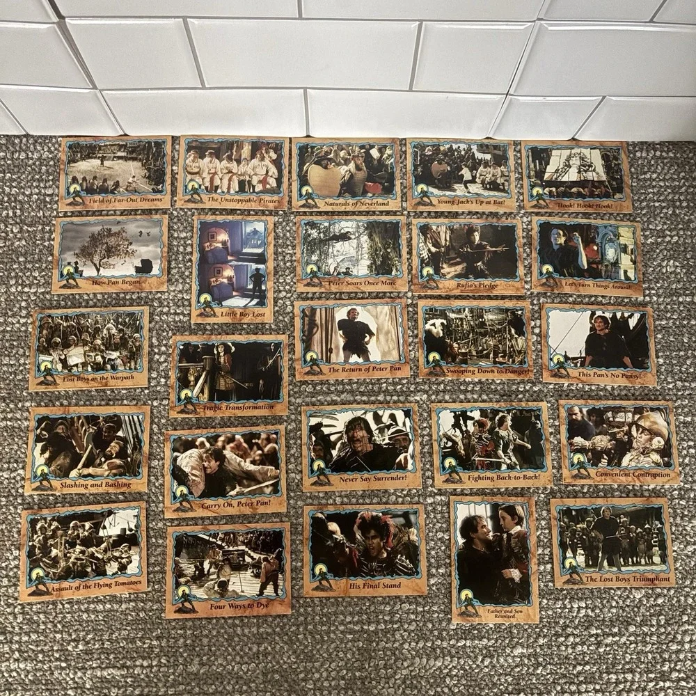 Topps‎ 1991 Hook Movie Complete 99 Set W 11 Stickers Robin Williams Peter Pan